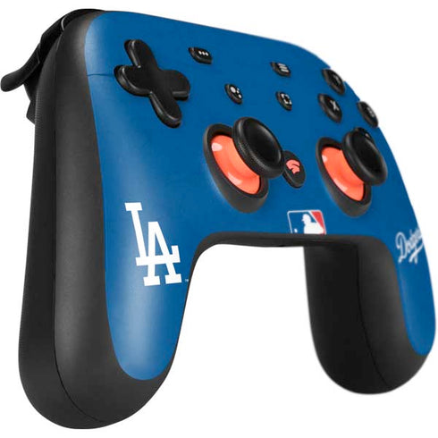 MLB Los Angeles Dodgers - Solid Distressed Google Stadia Controller Skin